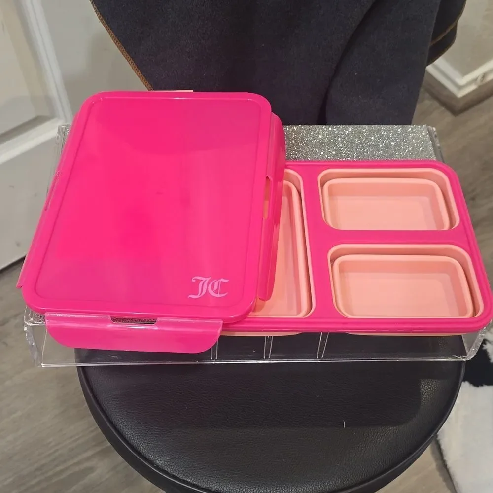 Juicy Couture Home JC Logo‎ Collapsible Silicone Food Container
